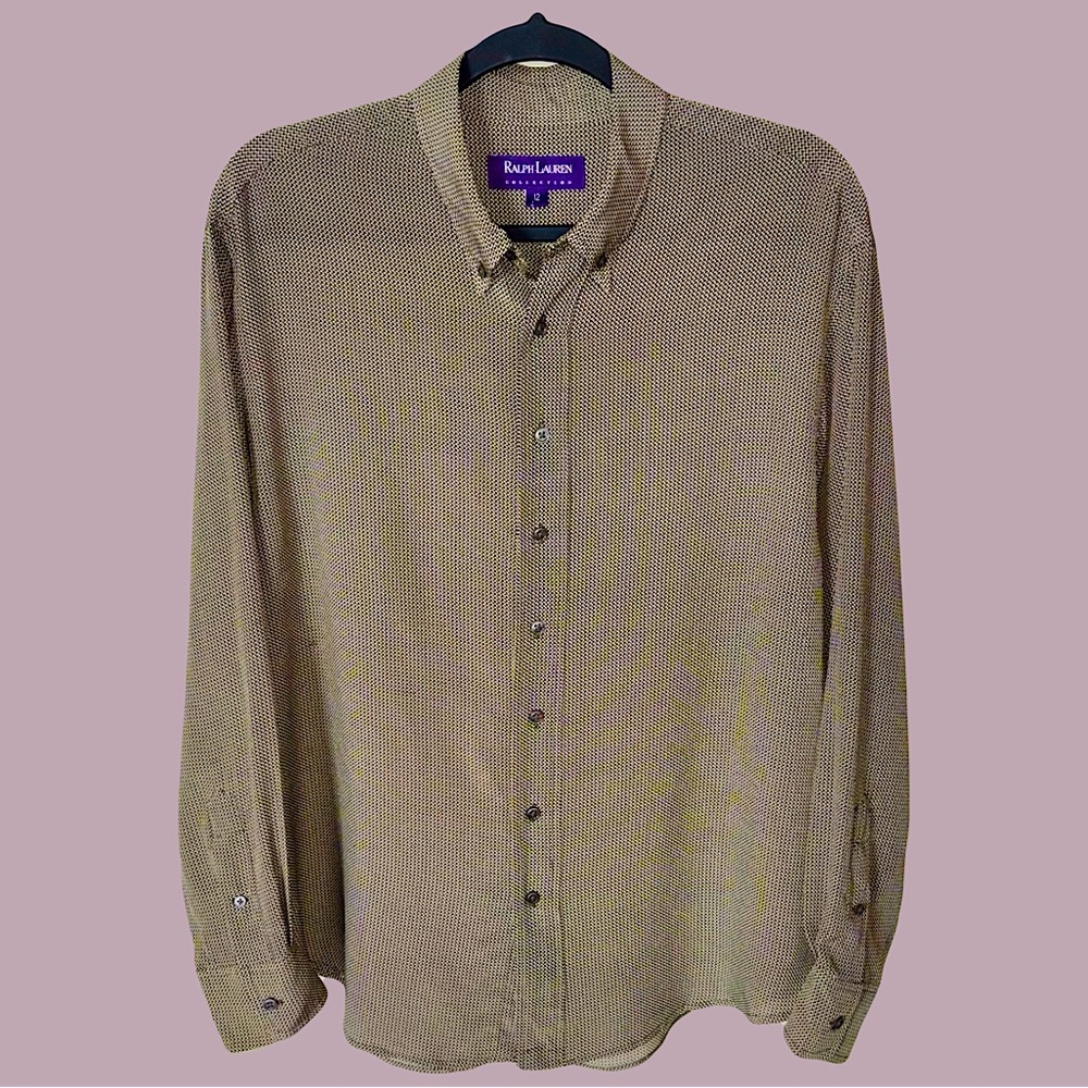 Ralph Lauren The Collection silk button down